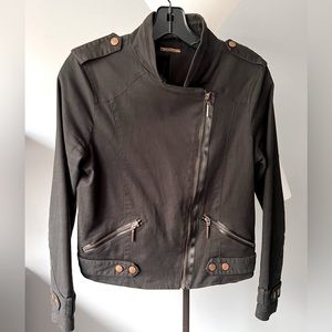 SKUNKFUNK  Black Cotton Jacket. Size Small